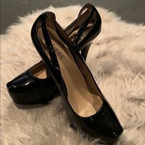3.5 inch Guess black heels
